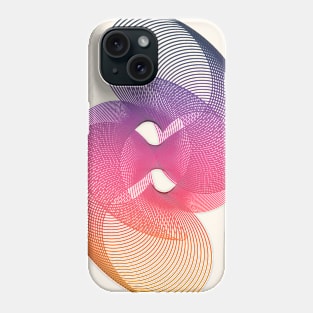 Pink Geometric Abstract minimal Phone Case