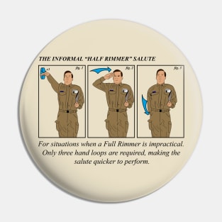 Arnold Rimmer Half Rimmer Salute Pin