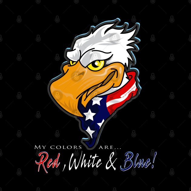 My colors...Red, White & Blue by Illustratorator