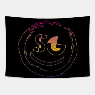 Smile: Gradient Outline Tapestry