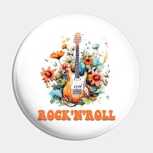 Rock and roll - Old School Classic Retro Pin