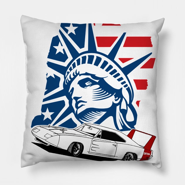 Charger Daytona 1969 Pillow by EtyazaForez