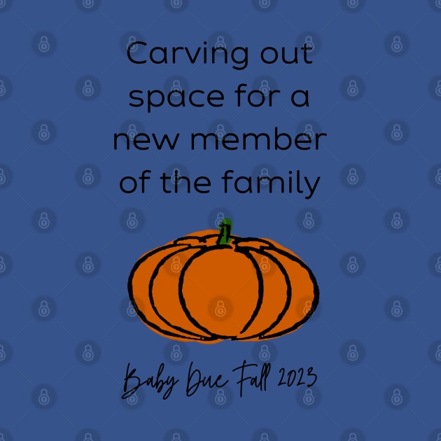 Pumpkin Baby Announcement (Black Fall) by Hilary's Flower House