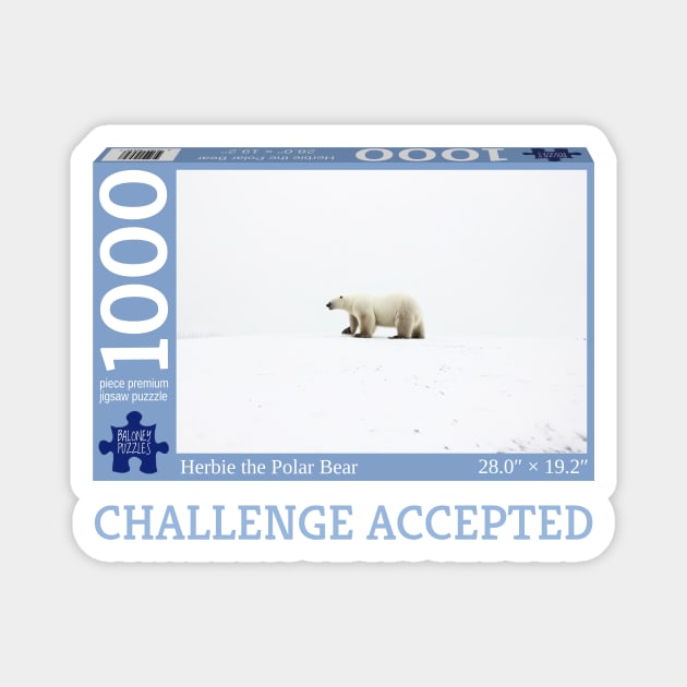 Challenge Accepted: Snowy Polar Bear Puzzle Magnet by donovanh