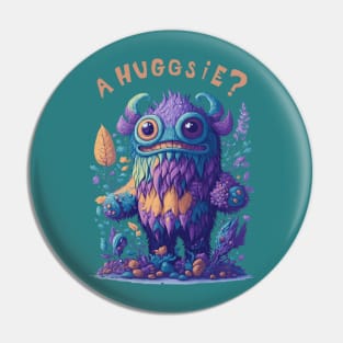 Hugging monster Pin