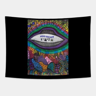 Mind Escape Psychedelic UFO Live Art Tapestry