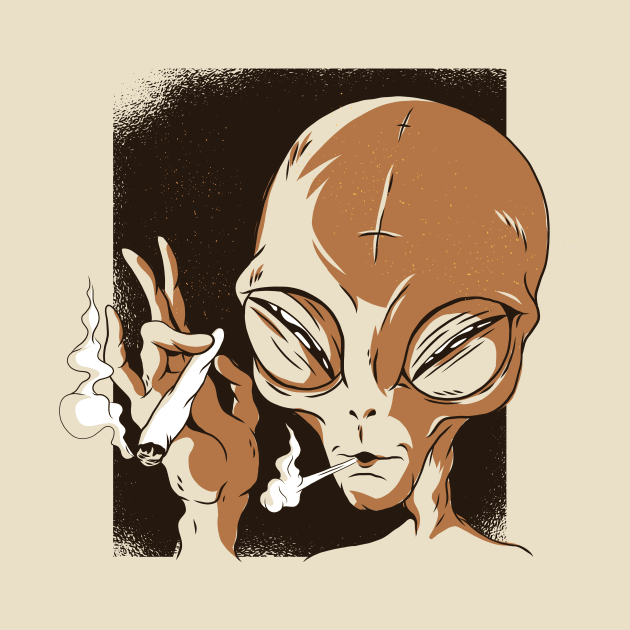 Alien Smoking by LR_Collections
