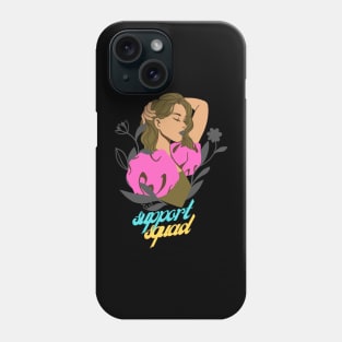 support squad breast cancer Phone Case