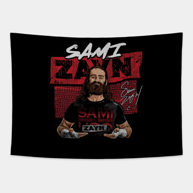 Sami Zayn Pose Tapestry by MunMun_Design