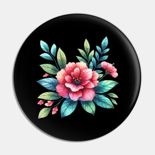 Retro Floral Pin