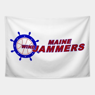 Defunct Maine Windjammers CBA Basketball 1985 Tapestry