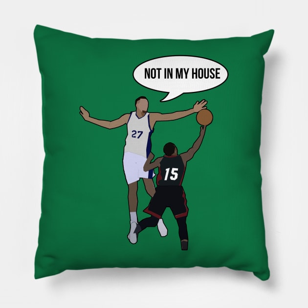 Rudy Gobert - Not In My House Pillow by xavierjfong