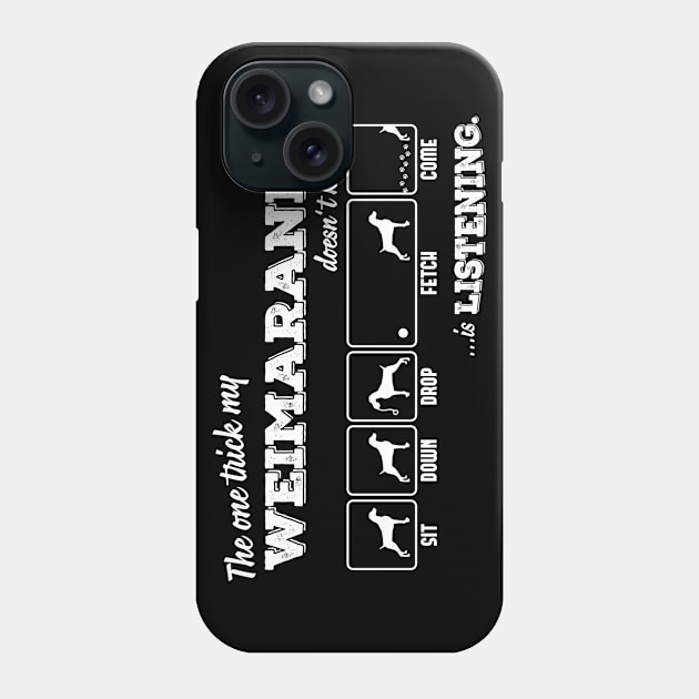 Weimaraner Phone Case by nektarinchen