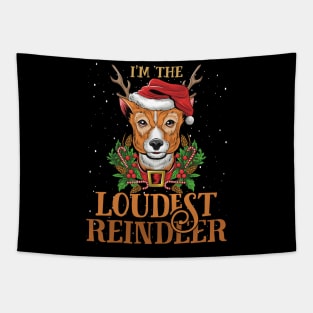 Im The Loudest Reindeer Christmas Funny Pajamas Funny Christmas Gift Tapestry