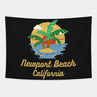 Newport Beach California Sunset souvenirs Tapestry