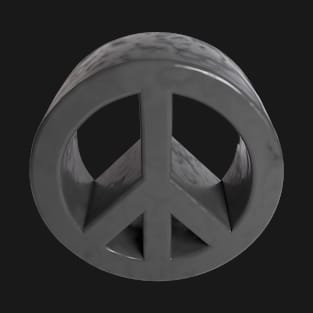 Peace - 3D - Marble T-Shirt