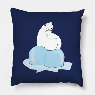 save the polar bear Pillow