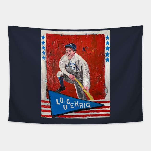 Lou Gehrig Tapestry by ElSantosWorld