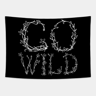 Go Wild (White) Tapestry