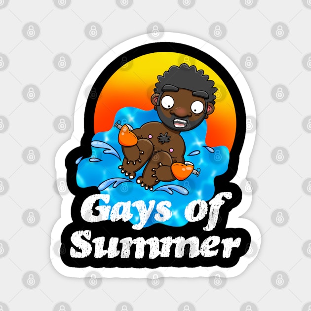 Gays of Summer Splash Magnet by LoveBurty