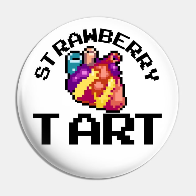 Chev Chelios Strawberry Tart Heart Pin by Meta Cortex