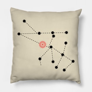 Rohini Nakshatra Hindu Vedic Sidereal Astrology Constellation Pillow