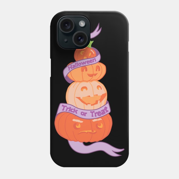 Halloween - Pattern - pumpkin, halloween, spooky Phone Case by NOSSIKKO