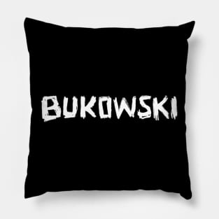 hand lettering Writer Name: Charles Bukowski Pillow