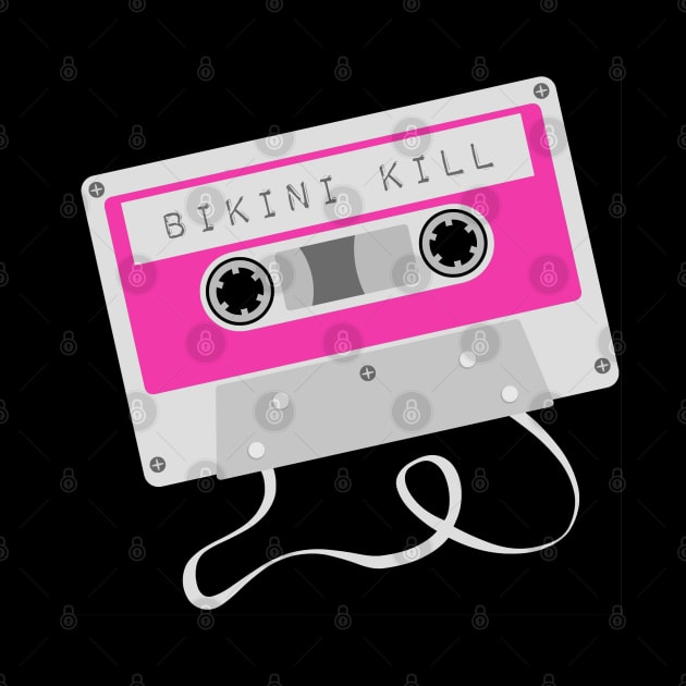 Bikini Kill Riot Grrrl White Cassette by Jigsaw Youth