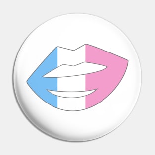 Trans Kiss Pin