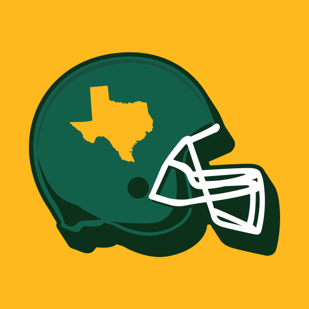 Waco, Texas Football Helmet by SLAG_Creative