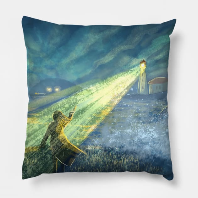 The Lighthouse Pillow by Cari.boou