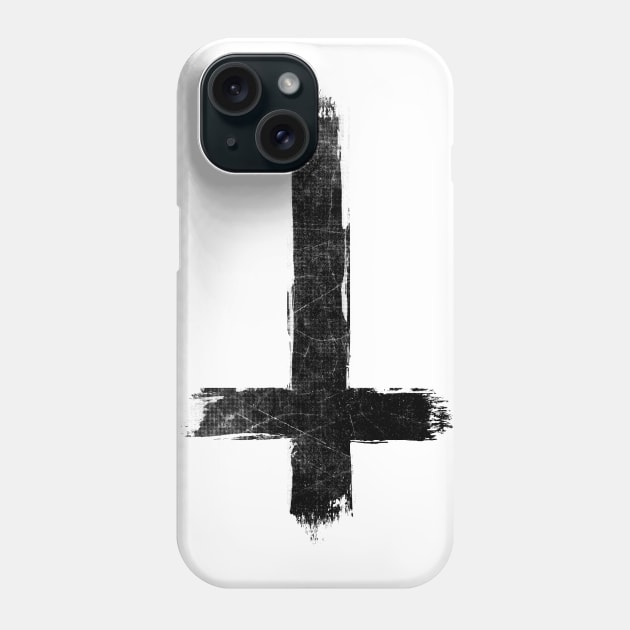 Inverted Cross - Grunge Phone Case by GAz