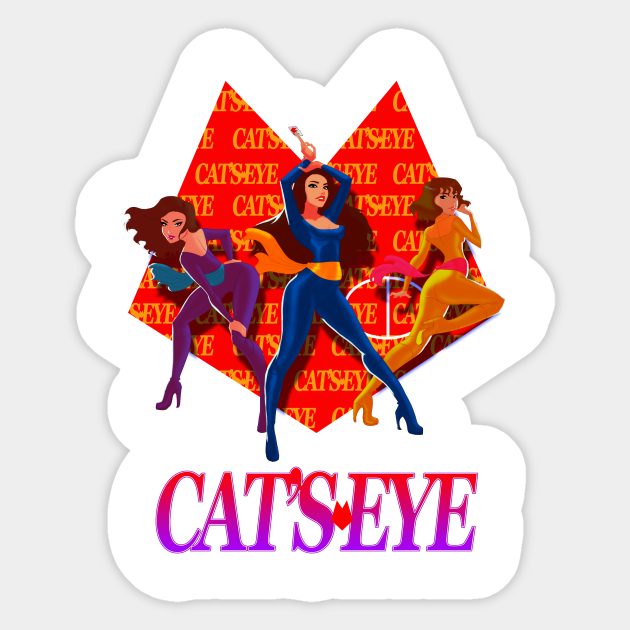 Cat S Eye Anime Aufkleber Teepublic De Cat S Eye Anime Aufkleber Teepublic De