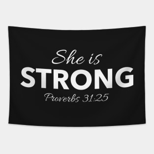 She Is Strong Tapestry