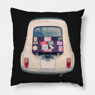 Vintage Euro Road Trip Car Pillow