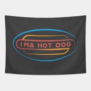 I'm A Hot Dog Logo Tapestry