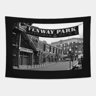 Lansdowne Street Boston MA Black and White Tapestry