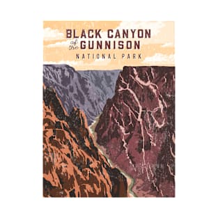 Black Canyon of the Gunnison National Park Us Vintage Hiking Camping Lover T-Shirt