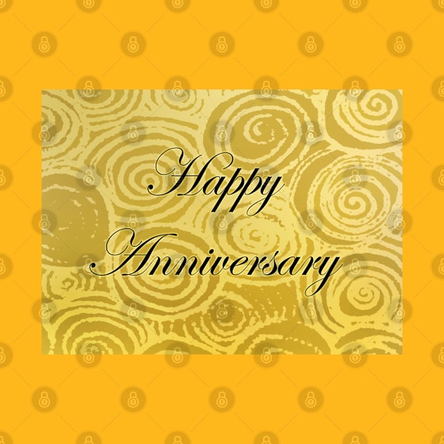 Anniversary Swirls Gold by BlakCircleGirl