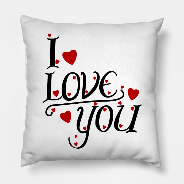 I Love My Girlfriend T-Shirt Pillow by AymanShop29