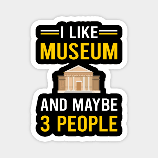 3 People Museum Magnet