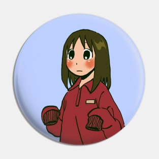 osaka in an oversized red tracksuit / azumanga daioh Pin