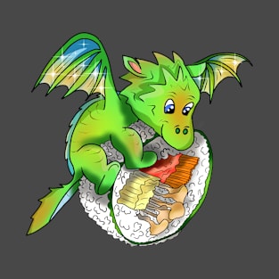 sushi lover flying dragon roll T-Shirt