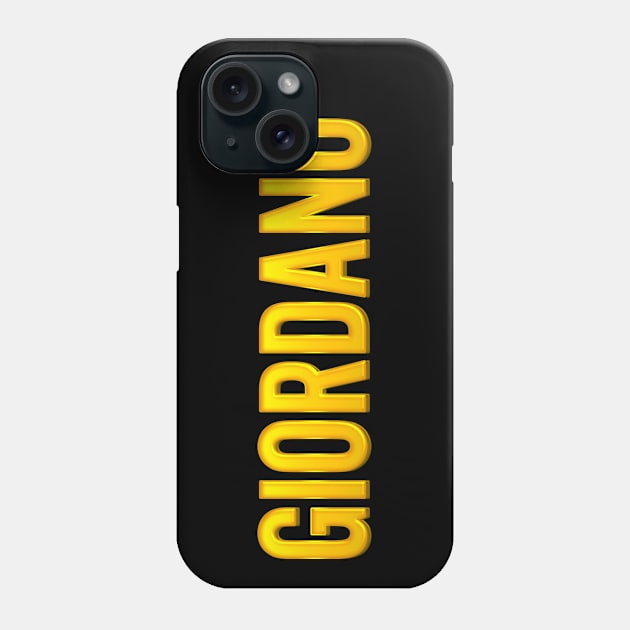 Giordano Family Name Phone Case by xesed