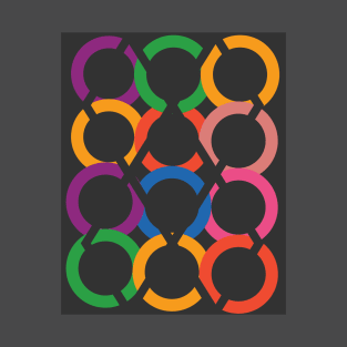 Abstract graphic art circle forms. T-Shirt