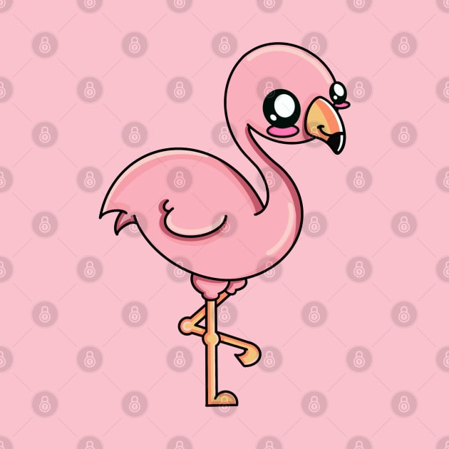 Kawaii Flamingito by papajohn41690