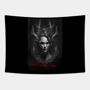 Hell Hath No Fury (w text) Tapestry