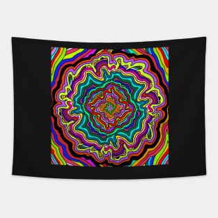 Striped Color Abstract Tapestry