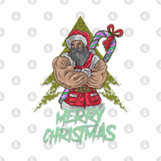 Santa claus big muscle by GAGO5